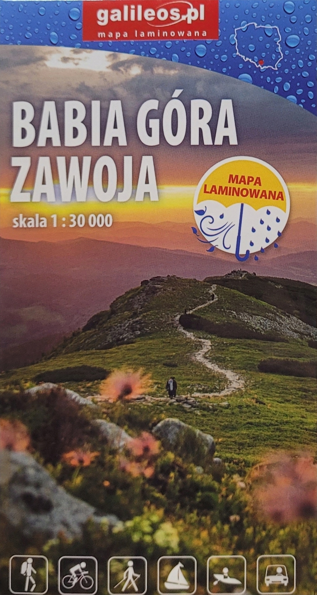 Mapa turystyczna Babia Góra i Zawoja 1:30000 – Twoje idealne wsparcie w odkrywaniu gór