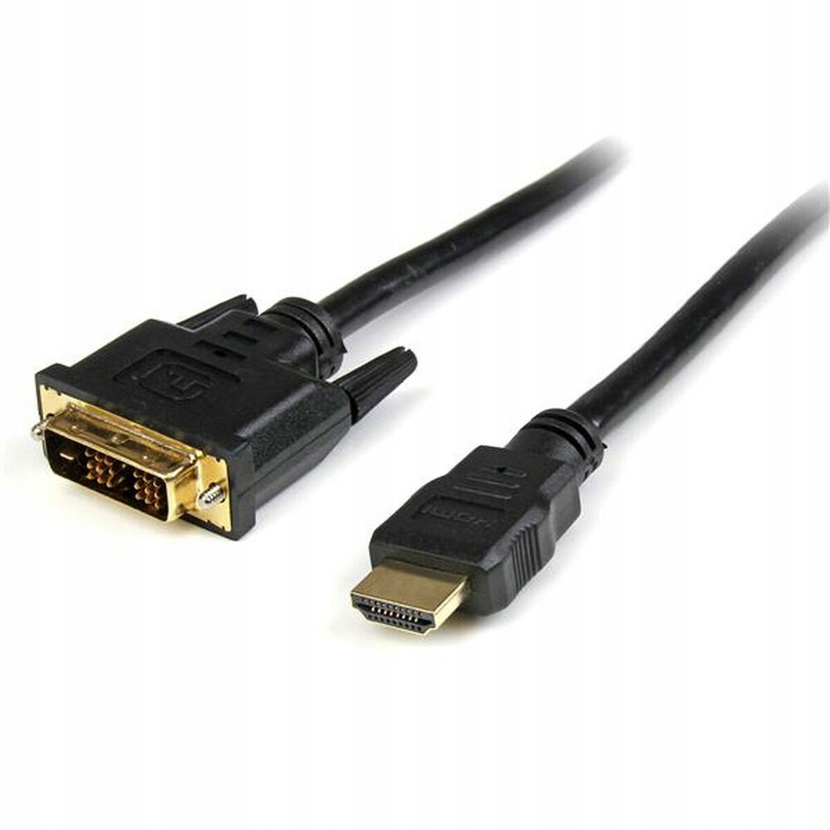 Kabel HDMI - DVI-D 1m Czarny (HDDVIMM1M) – Idealne połączenie dla Twojego sprzętu