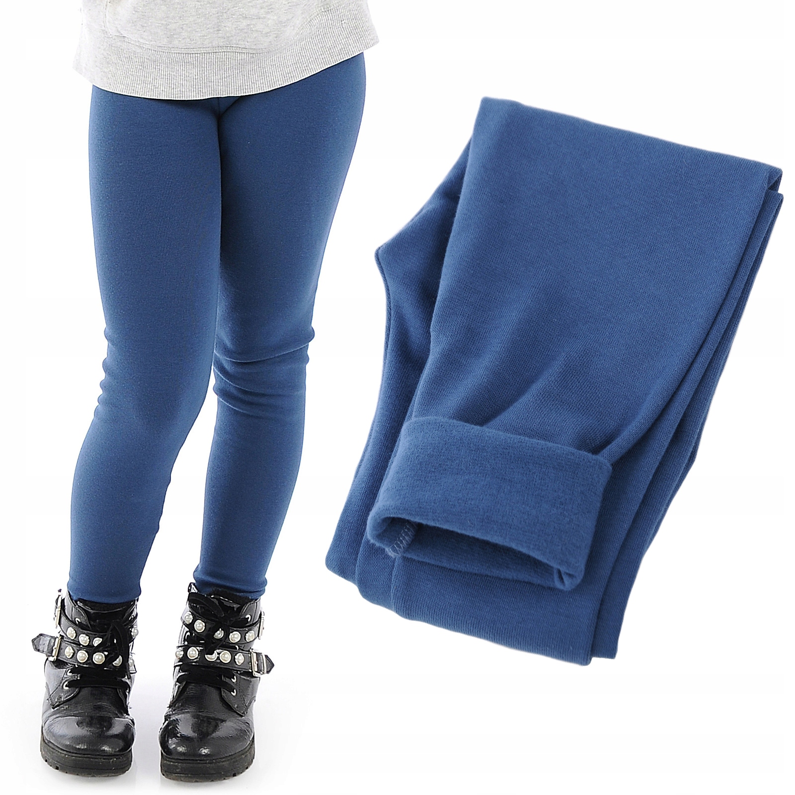 Ocieplane Elastyczne legginsy dziecięce Getry Jeans 104 – Komfort i ciepło dla Twojego dziecka