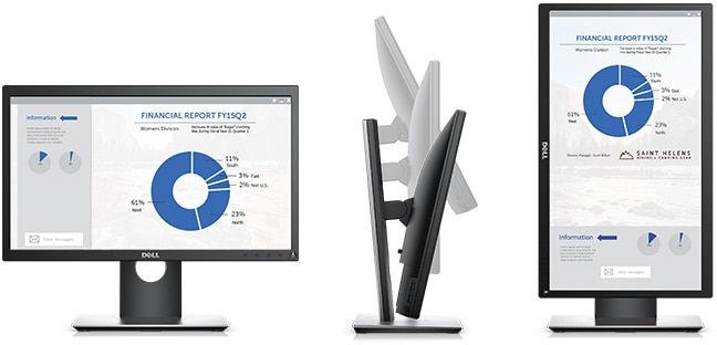Monitor Dell P2018H — zaprojektowany z myślą o wygodzie