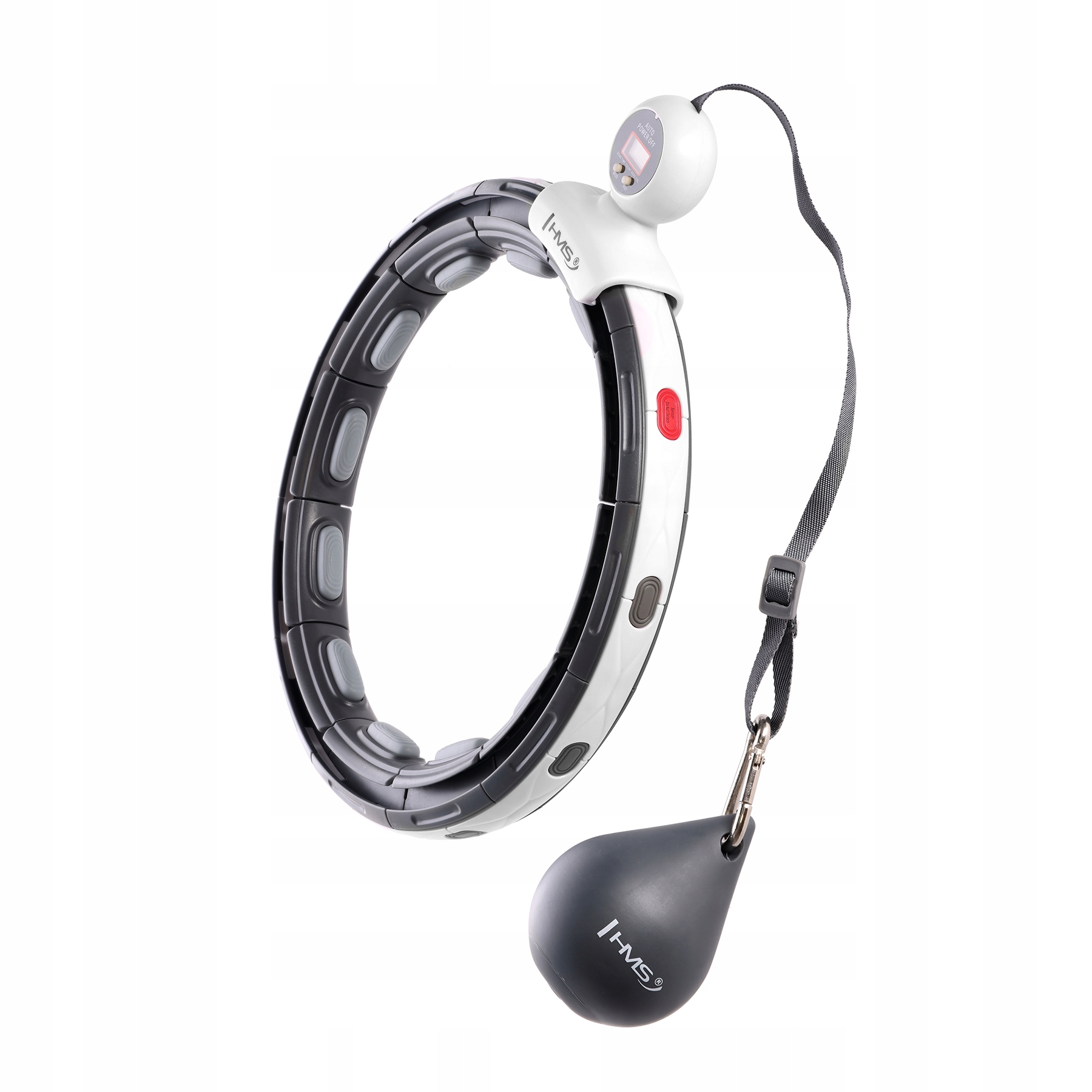 HHM15 HULA HOP BLACK Z MAGNESEM I OBCIĄŻNIKIEM – Idealny do fitnessu