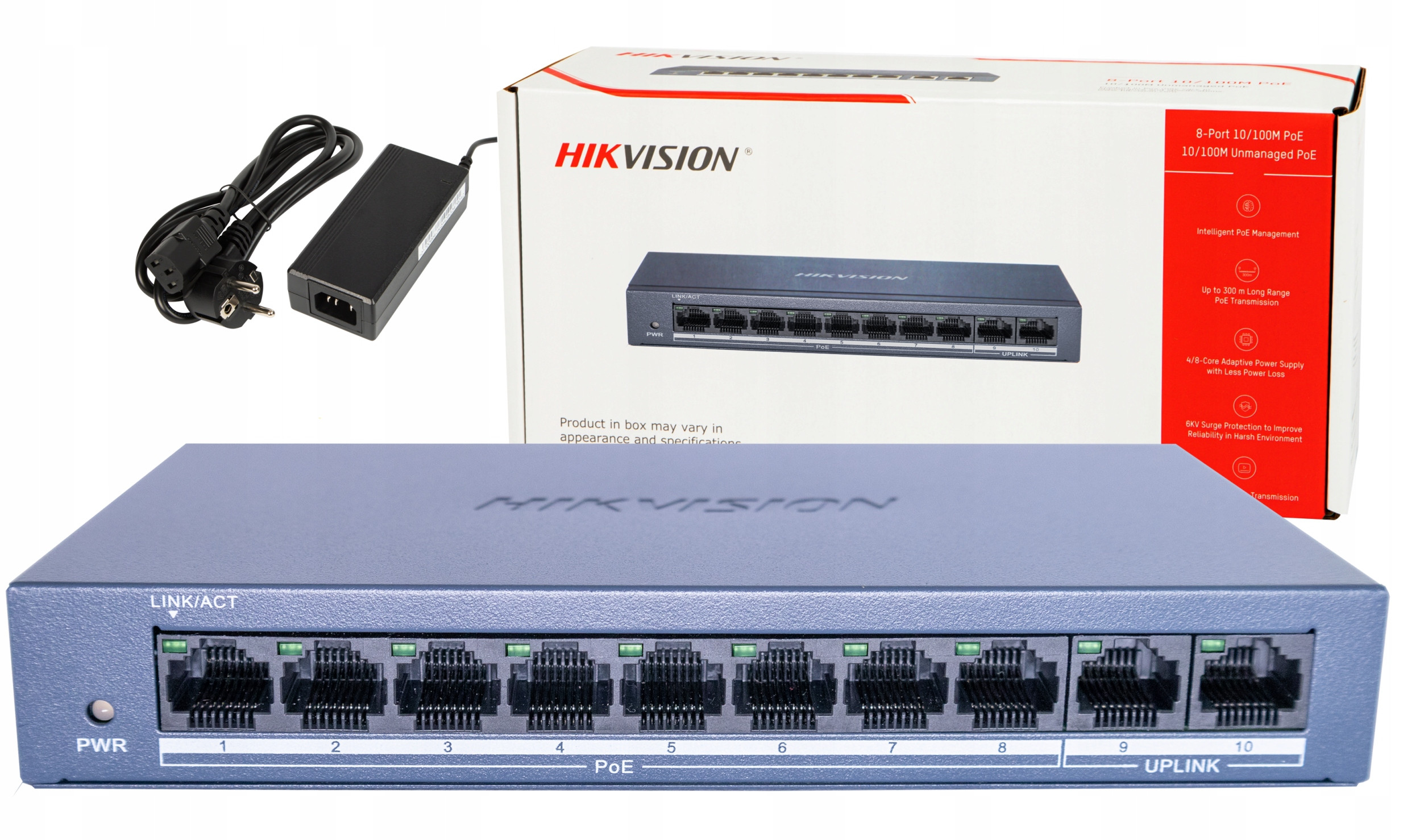 Switch PoE DS-XS0110-P Hikvision – Wydajność i niezawodność w monitoringu