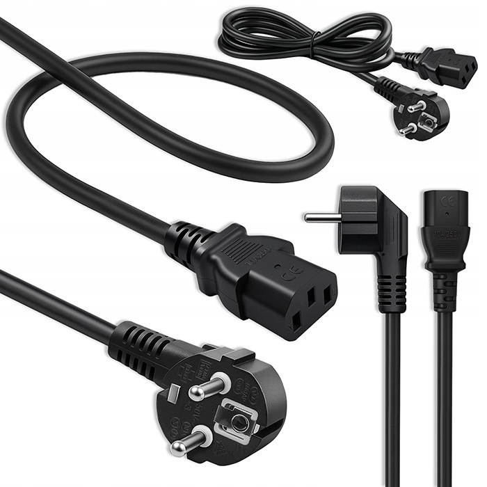 Kabel zasilający Qoltec z wtyczką kątową SCHUKO CEE 7/7 (E/F) – Niezawodne zasilanie w Twoim domu