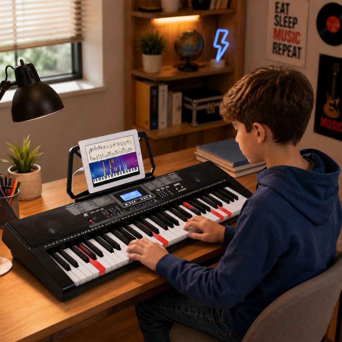 Keyboard elektroniczny MK 2115 – Idealny instrument edukacyjny dla dzieci