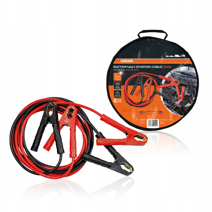 Kable rozruchowe Osram 700 A – Niezawodne wsparcie w trudnych sytuacjach
