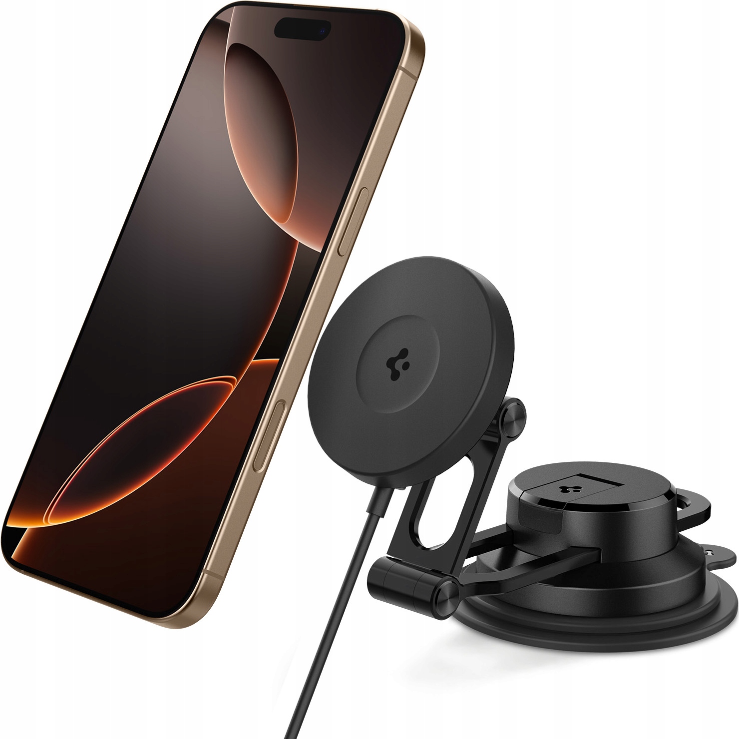 Spigen OneTap Pro 4 MagSafe Car Mount Charger – Ładowarka samochodowa z funkcją MagSafe