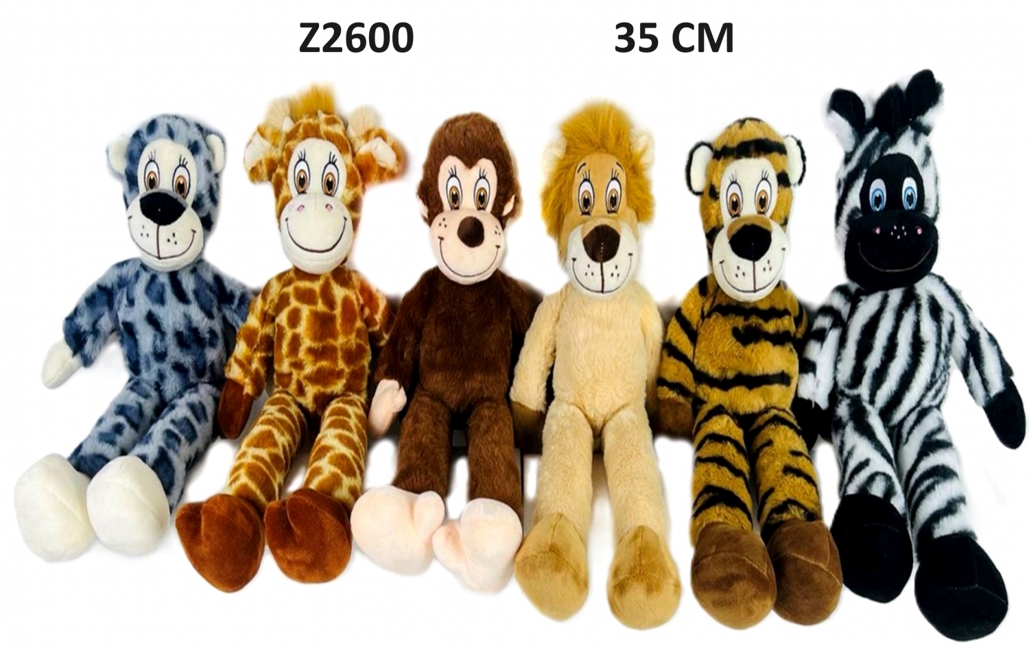 Sun-Day Zwierzęta Z-2600 dżungla 35cm – Idealny towarzysz zabaw dla dzieci