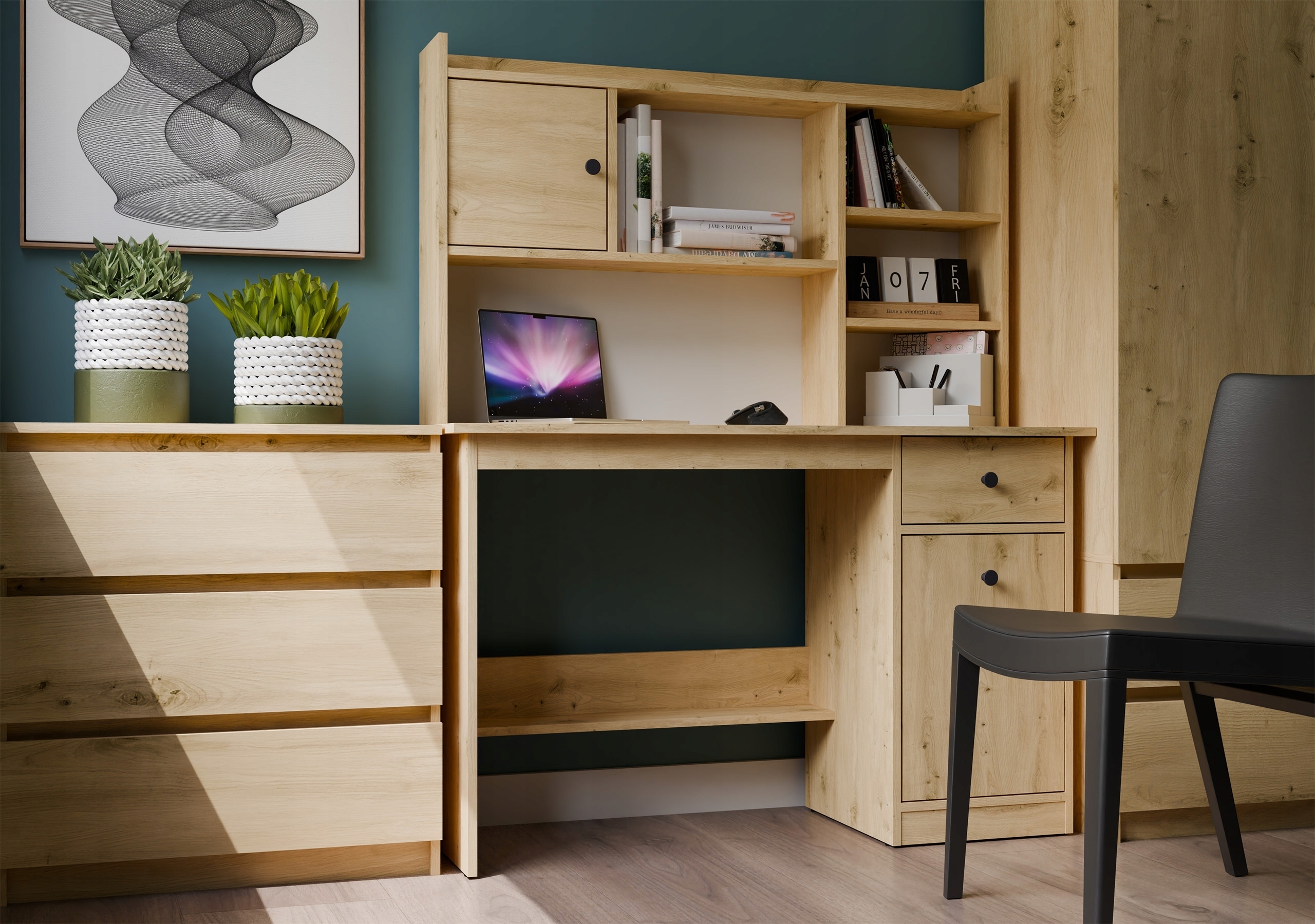 Przestronny blat roboczy – komfortowa przestrzeń do pracy