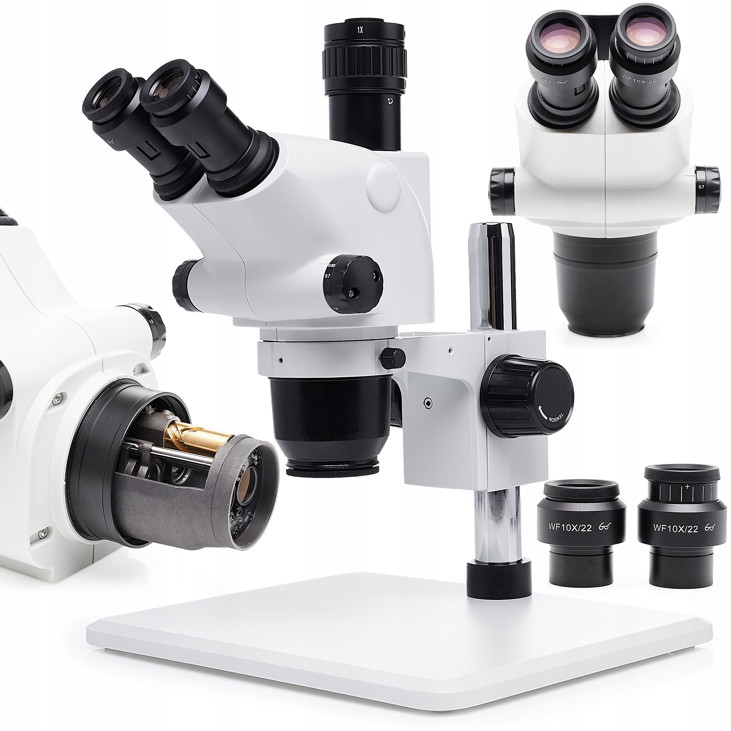 Profesjonalny Mikroskop Stereoskopowy Trinokularowy 6,5-65x dla Elektronika Jubilera – Precyzyjne narzędzie do analizy