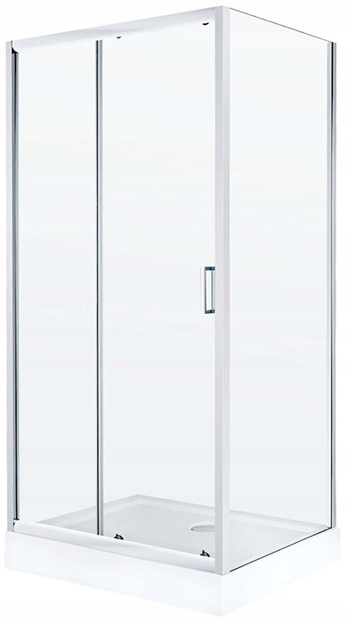 Szklana kabina prysznicowa prostokątna srebrna 120 x 80 cm – Elegancja i funkcjonalność w Twojej łazience