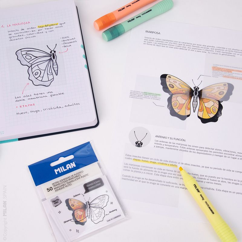 Karteczki samoprzylepne Milan 76x76 mm – Idealne do biura i organizacji