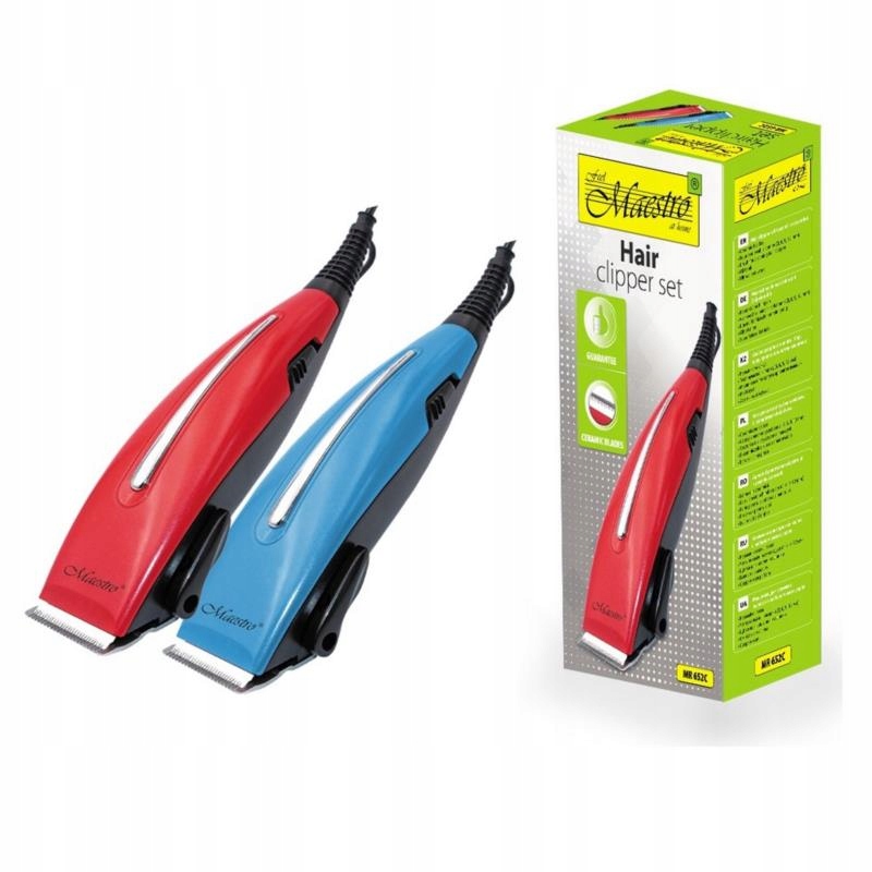 Strzyżarka MR-652C Czerwona – Profesjonalna maszynka do strzyżenia włosów i brody