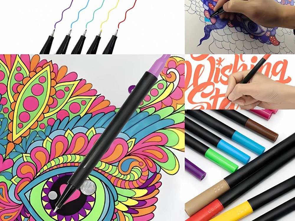 Zestaw zawiera: 100 markerów i etui zamykane na suwak