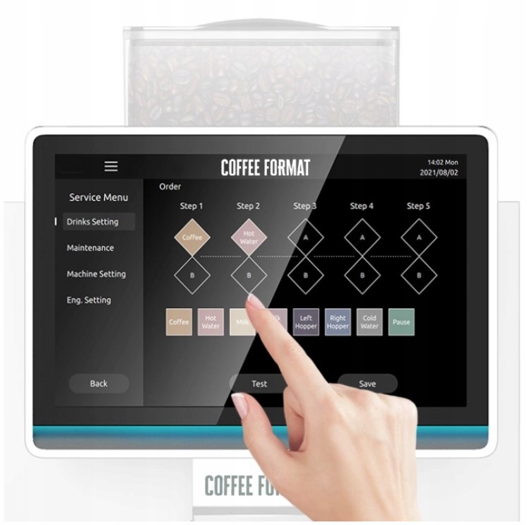 Wydajność do 100 filiżanek kawy dziennie