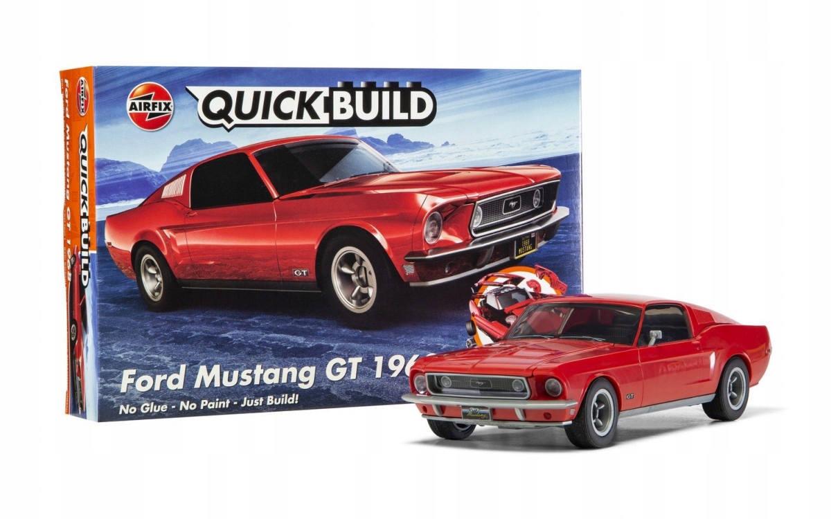 Model plastikowy Quickbuild Ford Mustang GT 1968 – Idealny dla młodych modelarzy