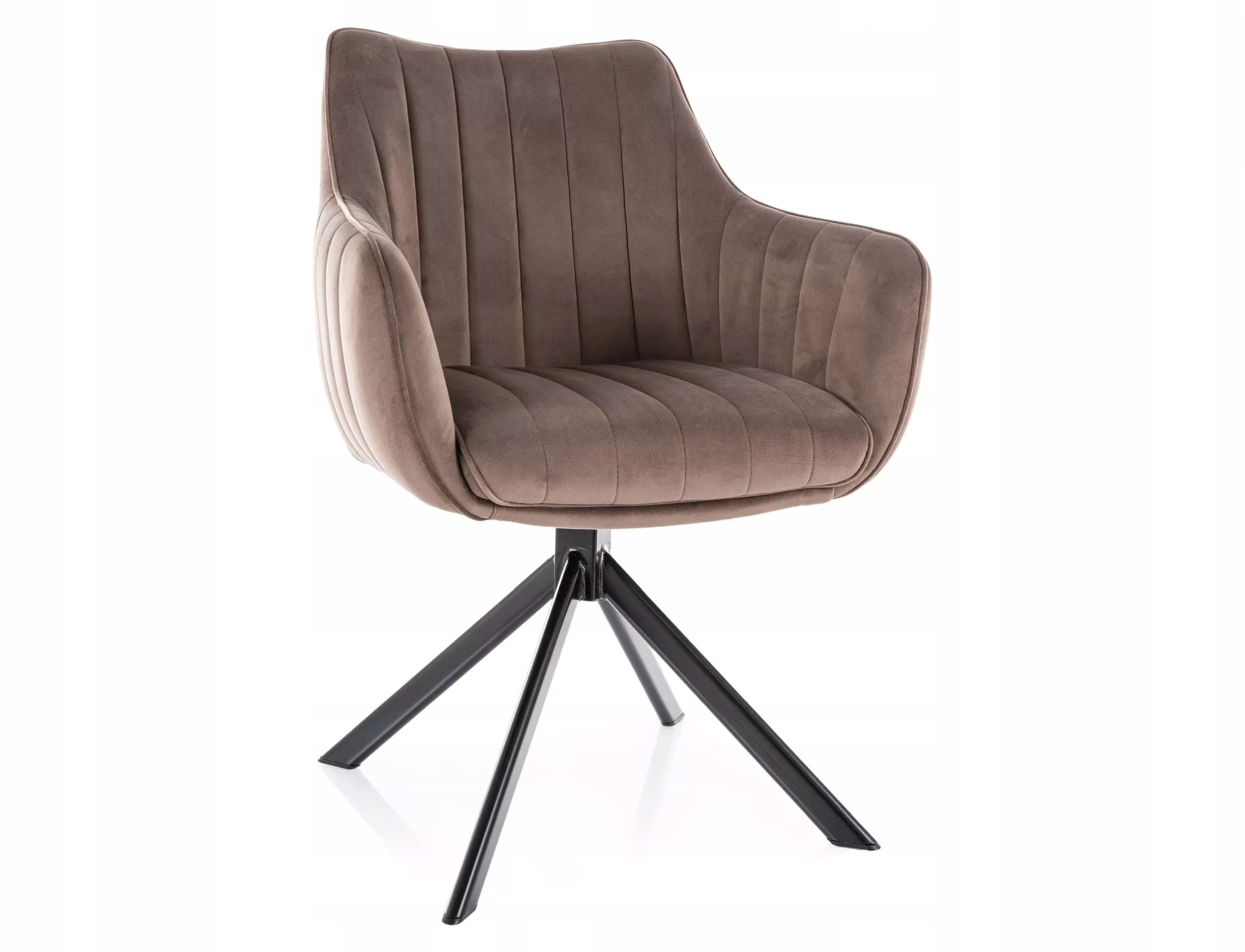 Krzesło AZALIA VELVET cappuccino – Elegancja i komfort w Twoim wnętrzu