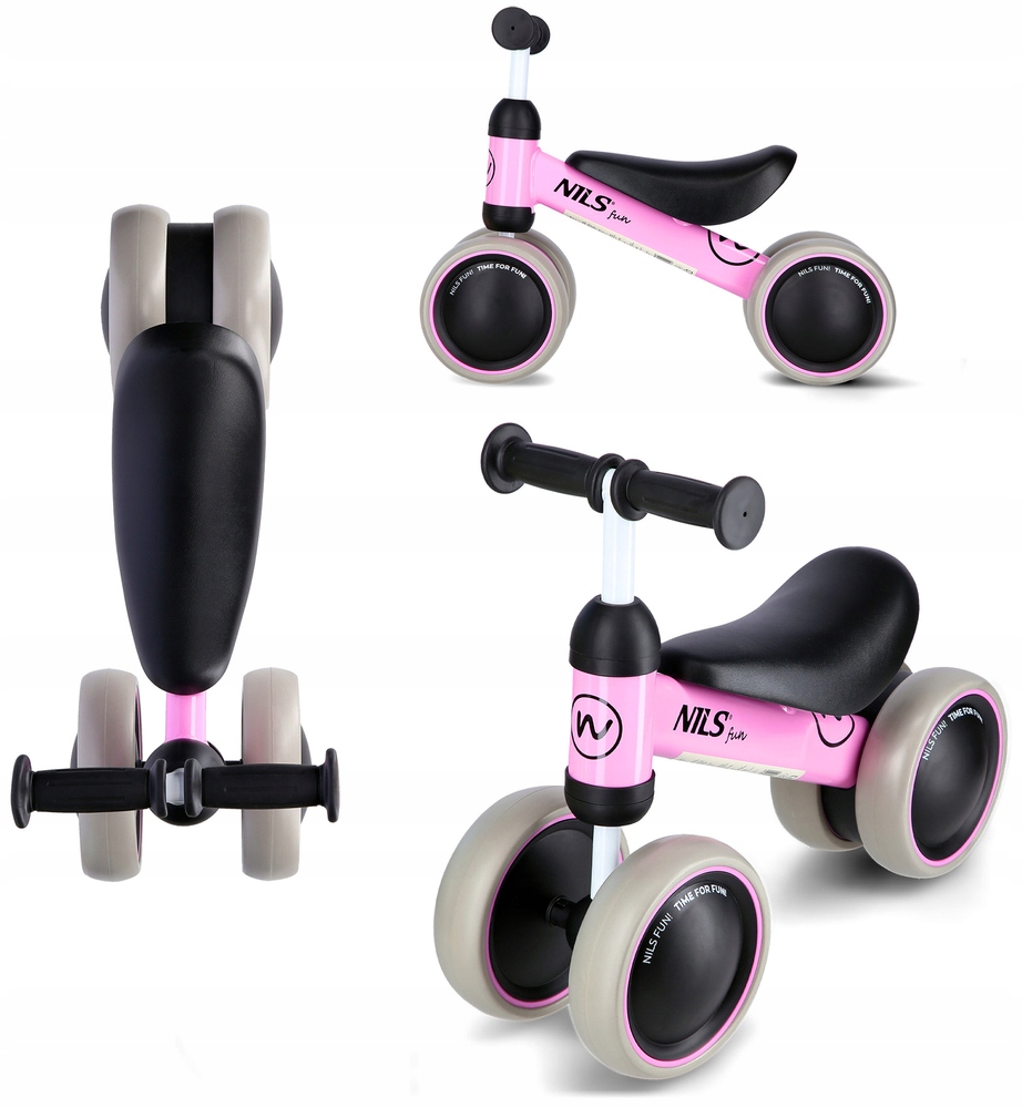 Rowerek biegowy RB002 Pink Nils Fun – Idealny pierwszy rowerek dla Twojego dziecka