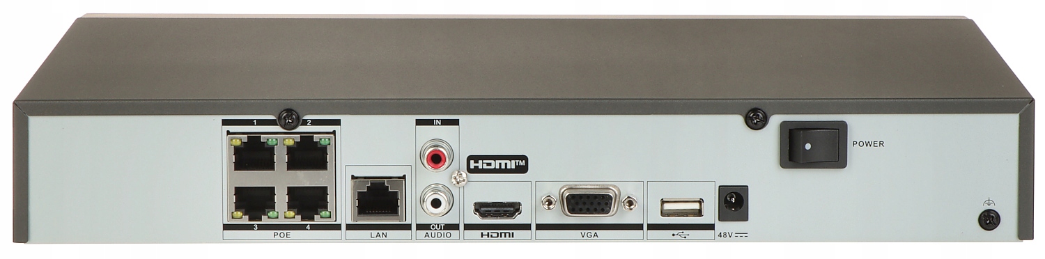 Wbudowany switch PoE – Łatwe zasilanie kamer