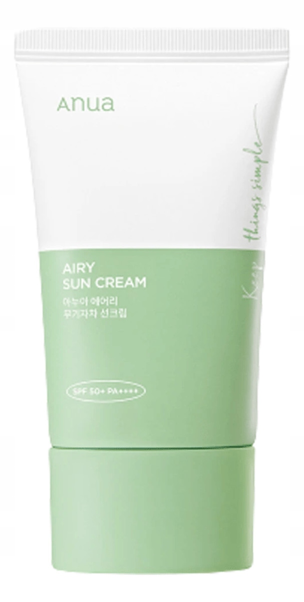 ANUA Airy Sun Cream – Krem przeciwsłoneczny SPF 50+ PA++++ dla wrażliwej skóry