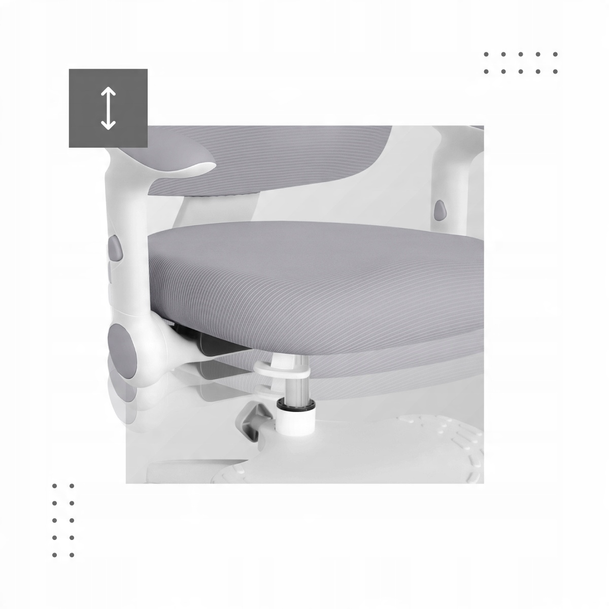 Nowoczesne krzesło obrotowe z regulacją wysokości