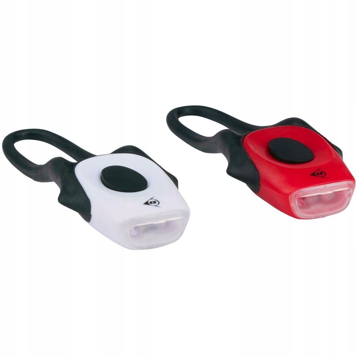 Zestaw silikonowych lamp rowerowych LED przód i tył DUNLOP PRO – Bezpieczna jazda na rowerze w każdych warunkach