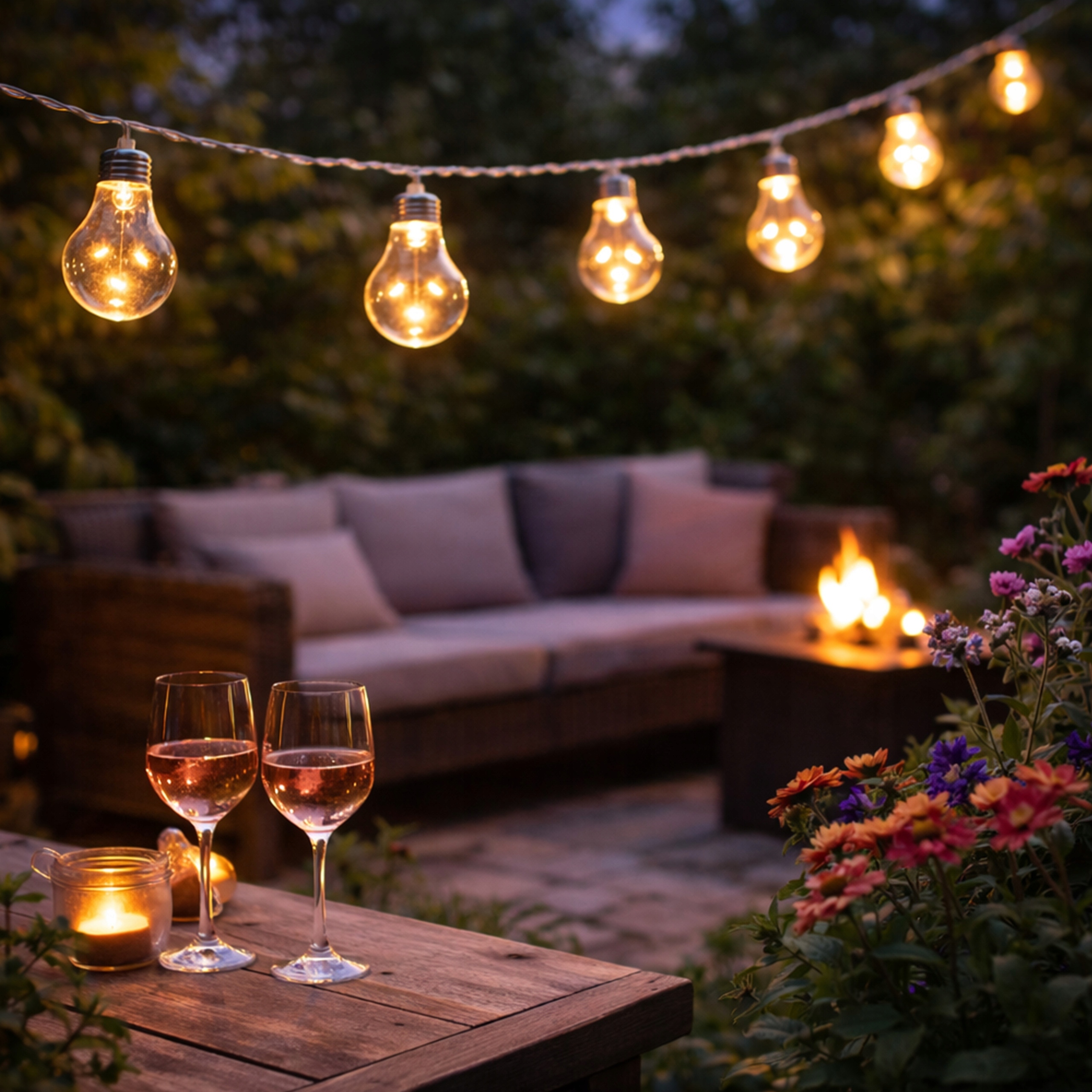 Lampki imprezowe na ogród 50LED WW – Stwórz magiczną atmosferę w swoim ogrodzie
