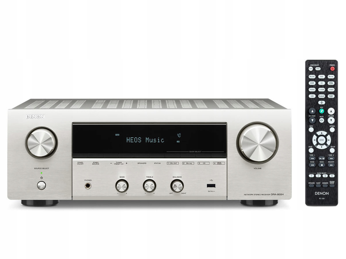 Denon DRA-800H PREMIUM SILVER – Amplituner Hi-Fi z funkcjami sieciowymi