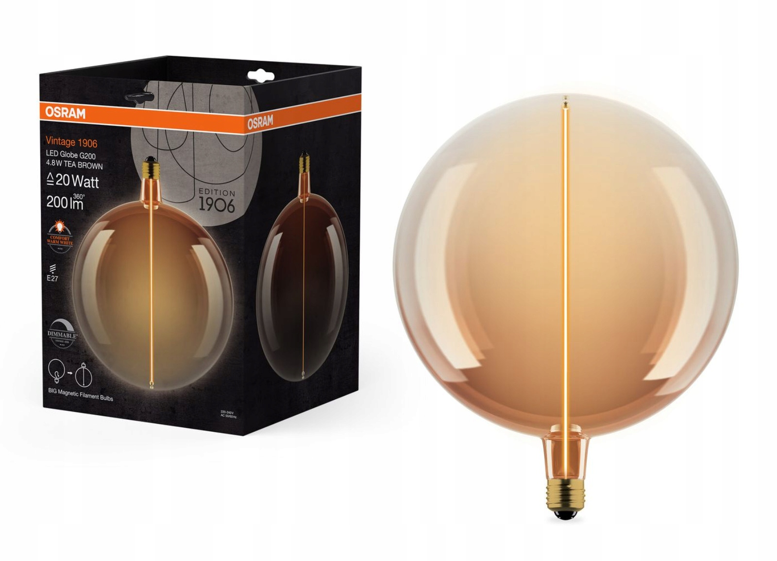 Osram LED LAMP E27 200 4.8W 1800K DIM – Oświetlenie, które zachwyca