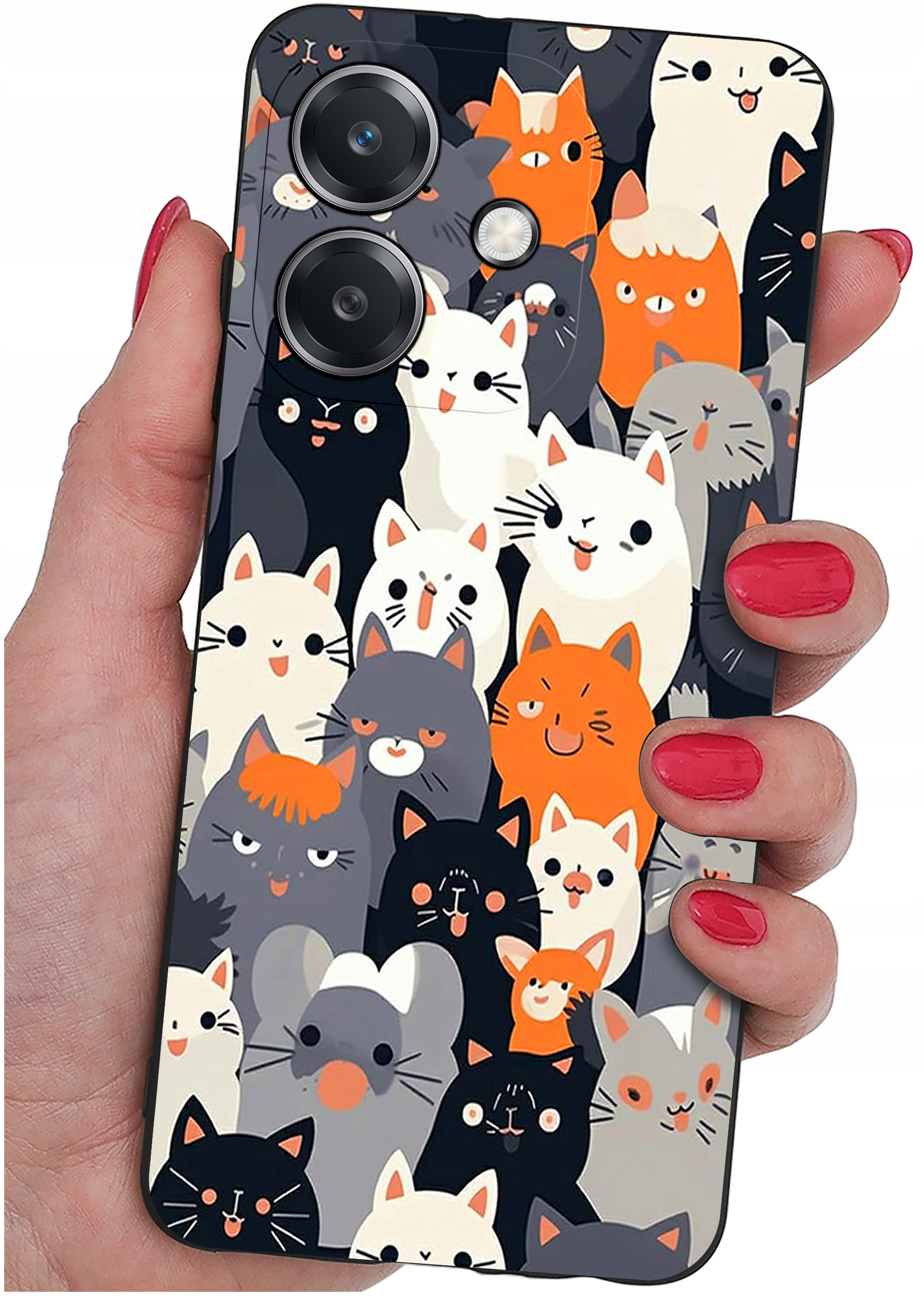 Etui do Oppo A40 | A40M | WZORY | SILIKONOWE MATT SZKŁO 9H – Ochrona i styl w jednym