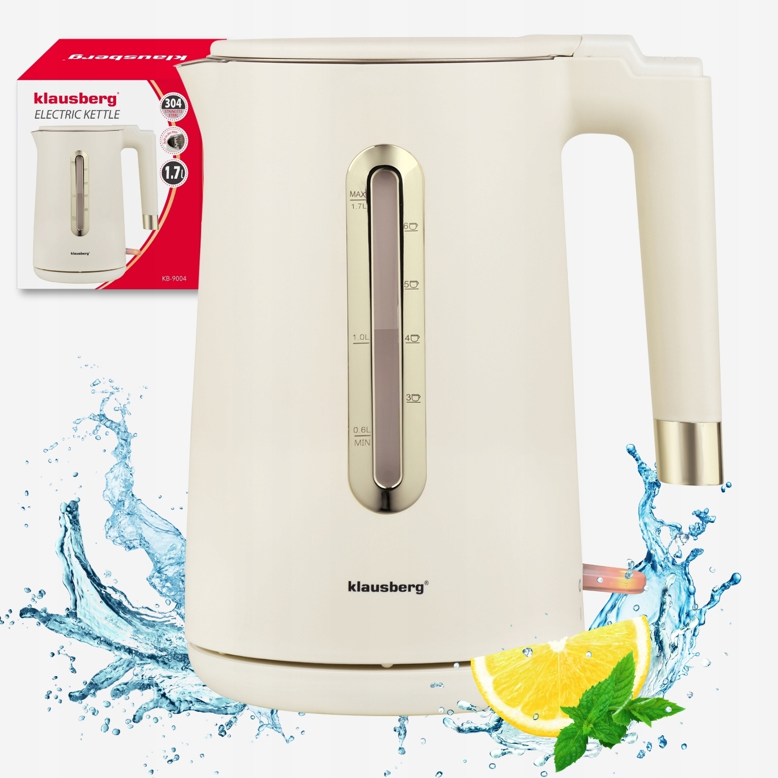 Czajnik elektryczny 1,7L Klausberg KB-9004 – Elegancja i funkcjonalność w Twojej kuchni