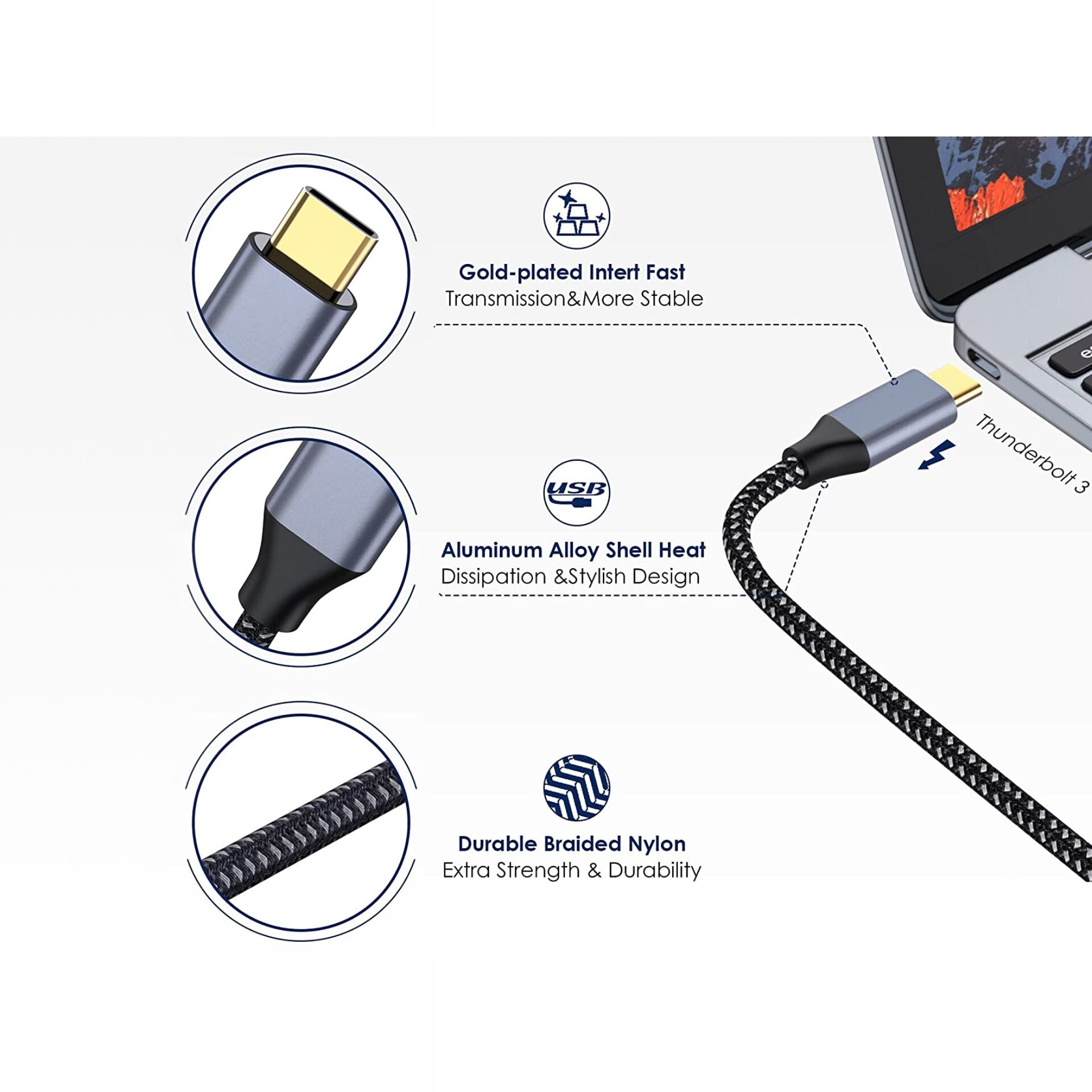 Kabel USB-C do HDMI 2 m Conceptronic ABBY10G – Idealne połączenie dla Twojego sprzętu