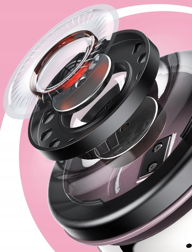 Wysokiej jakości przetwornik 40 mm dla doskonałego brzmienia