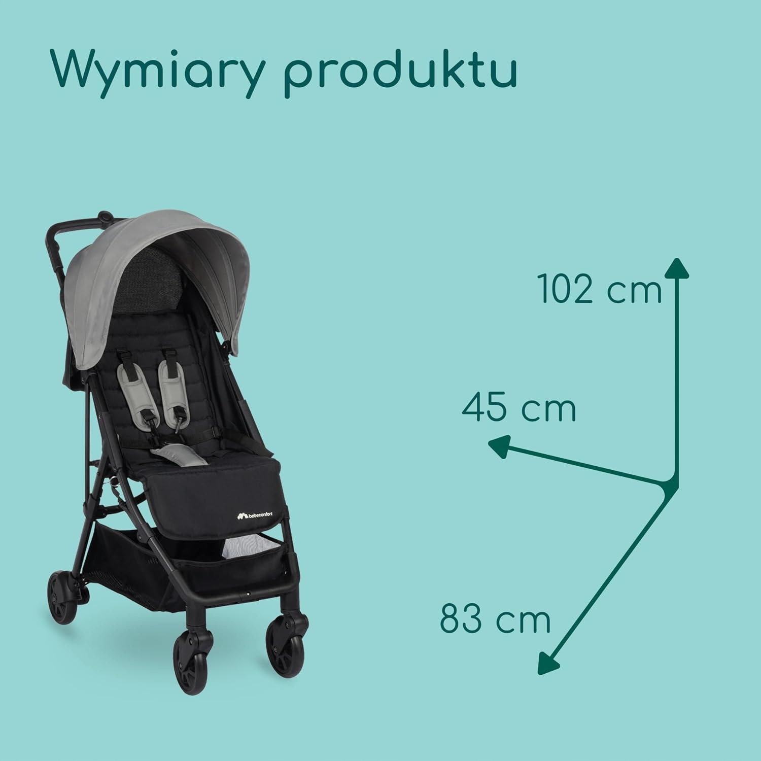 Wodoodporny plecak do transportu wózka