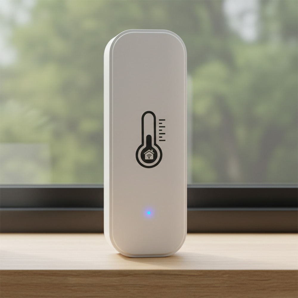 Czujnik Temperatury i Wilgotności Biały 2x AAA WiFi TUYA – Inteligentne monitorowanie w Twoim domu