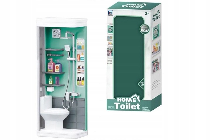 Meble łazienkowe w pudełku na baterie 1352501 – Idealne do zabawy dla dzieci