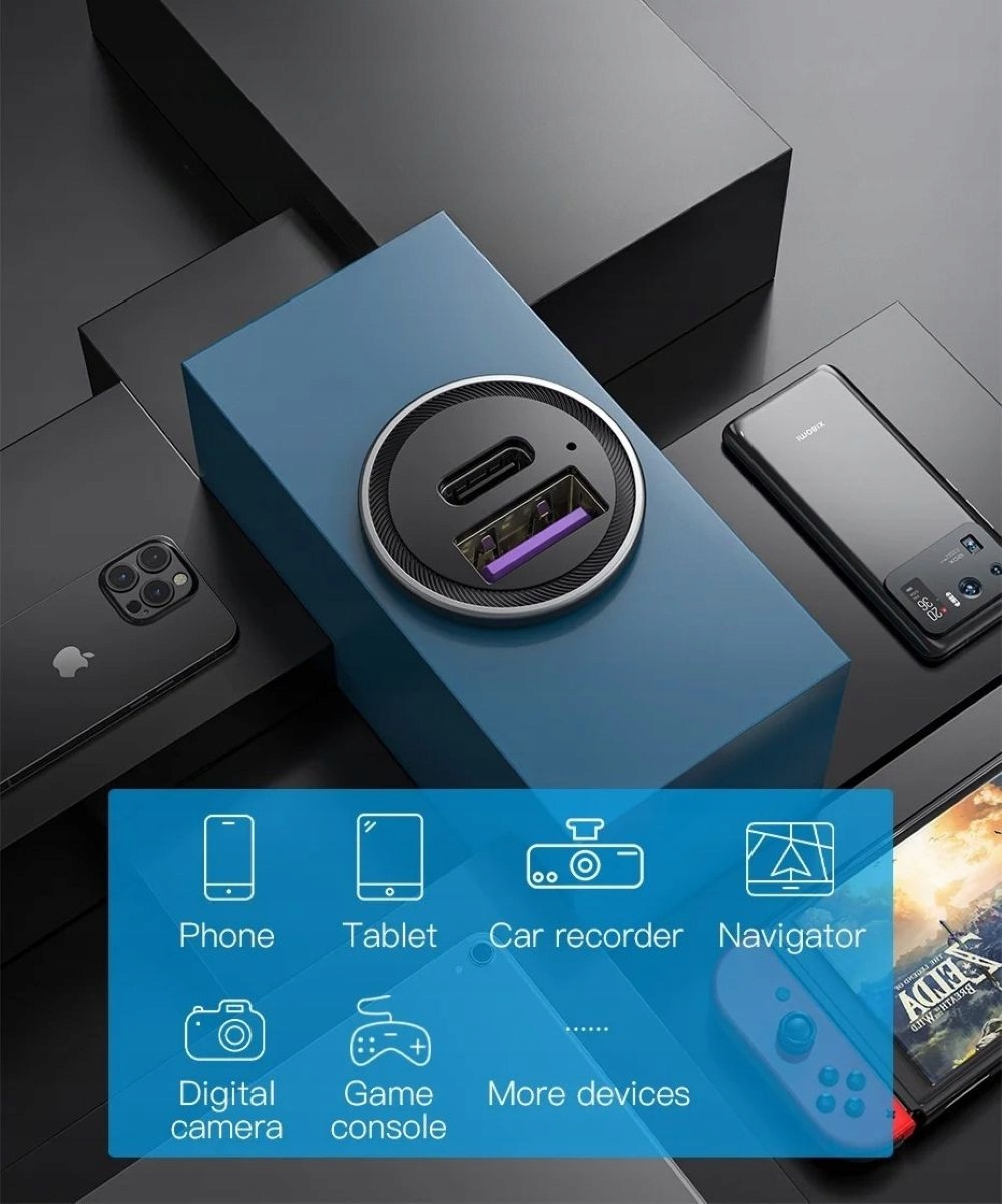 Kompaktowy design – Idealne dopasowanie do gniazda zapalniczki