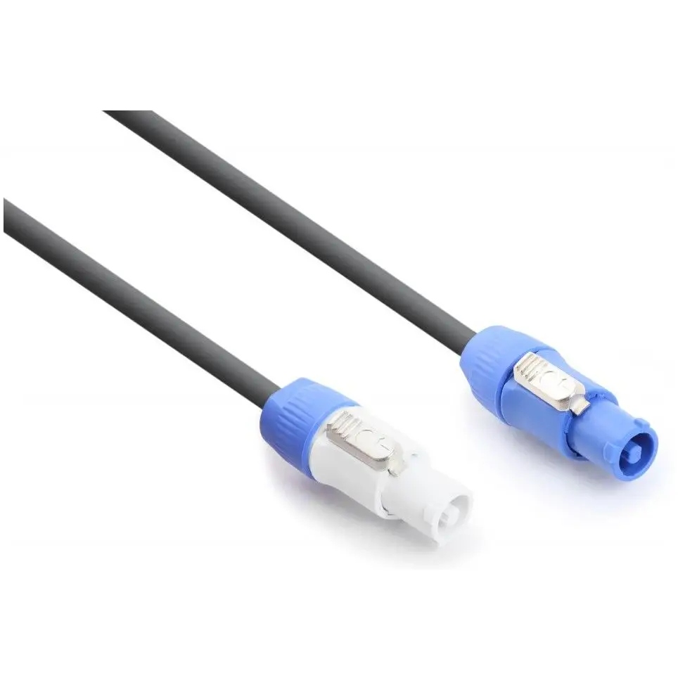 Kabel zasilający Powercon M-F 5.0m – Niezawodne zasilanie dla Twojego sprzętu audio