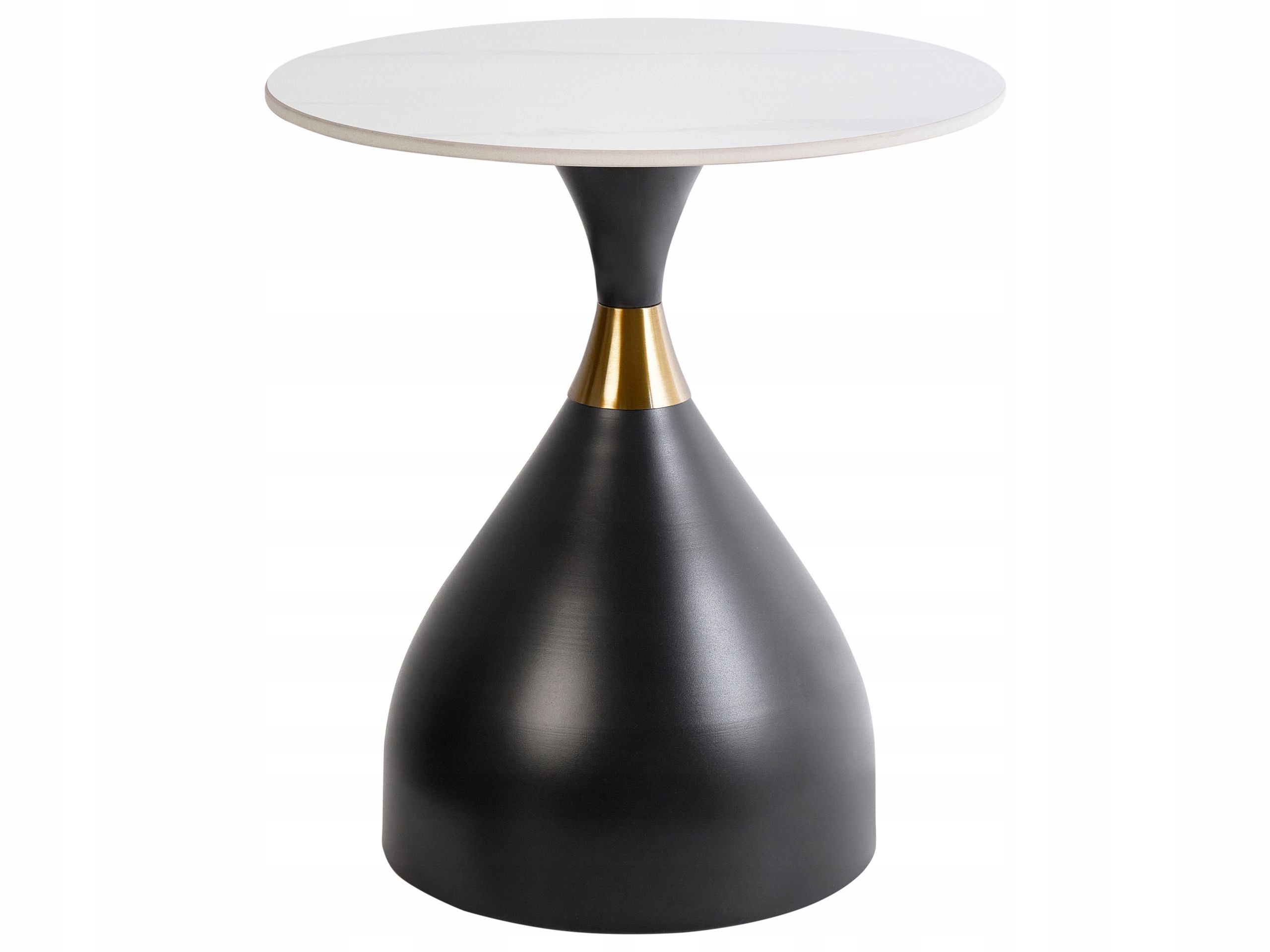 Stolik pomocniczy ITUNA Ceramika Czarny/Biały – Elegancja i nowoczesność w Twoim wnętrzu