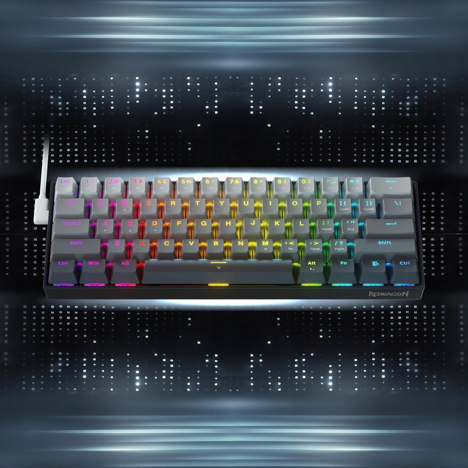 Kompaktowy design z 61 przyciskami