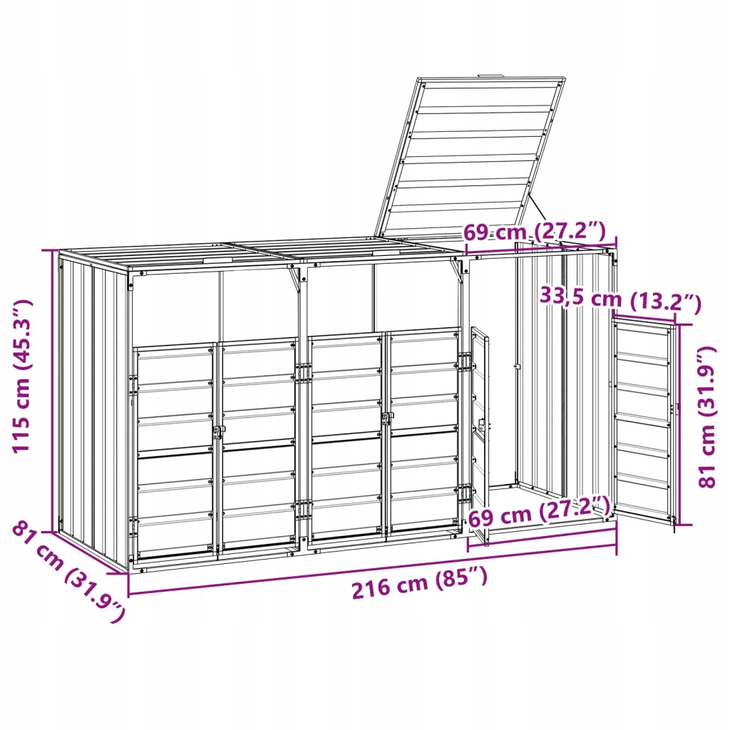 Łatwy dostęp do pojemników – system zatrzaskowy dla bezproblemowego użytkowania