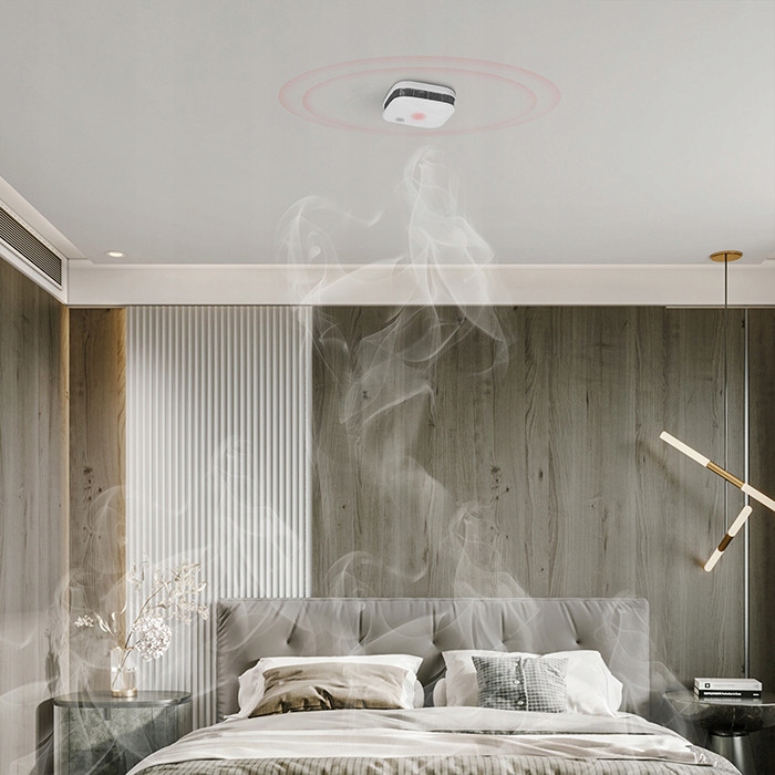 Qoltec Czujnik dymu z baterią – Bezpieczeństwo w Twoim domu