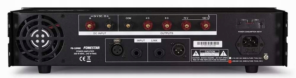 Wzmacniacz mocy 70/100V z niską impedancją