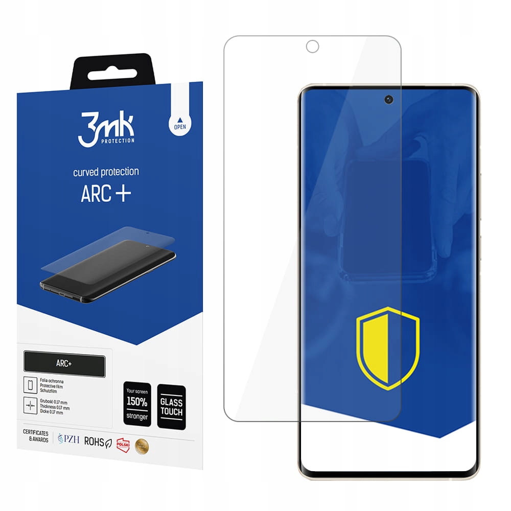 VIVO X60 5G - Folia ochronna 3MK ARC+ dla zaokrąglonych ekranów