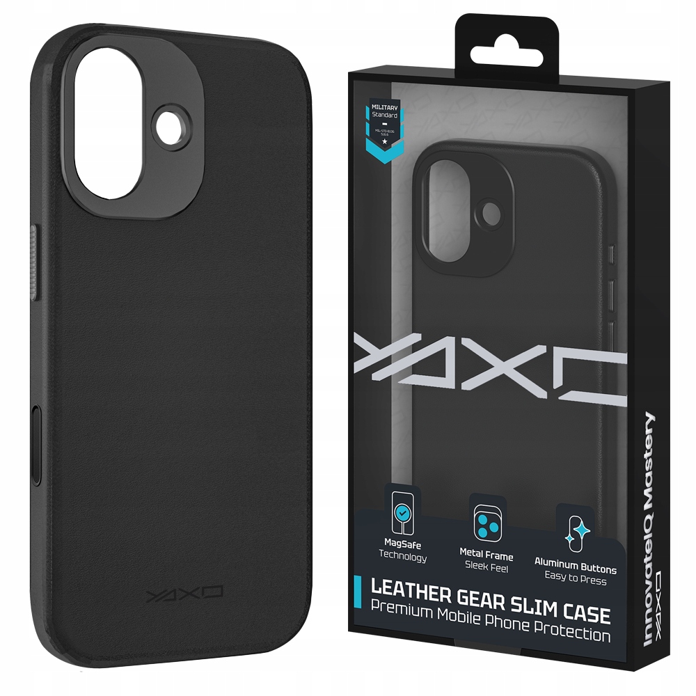 Etui na telefon YAXO Leather Gear Slim Case MagSafe do iPhone 17 – Styl i ochrona w jednym