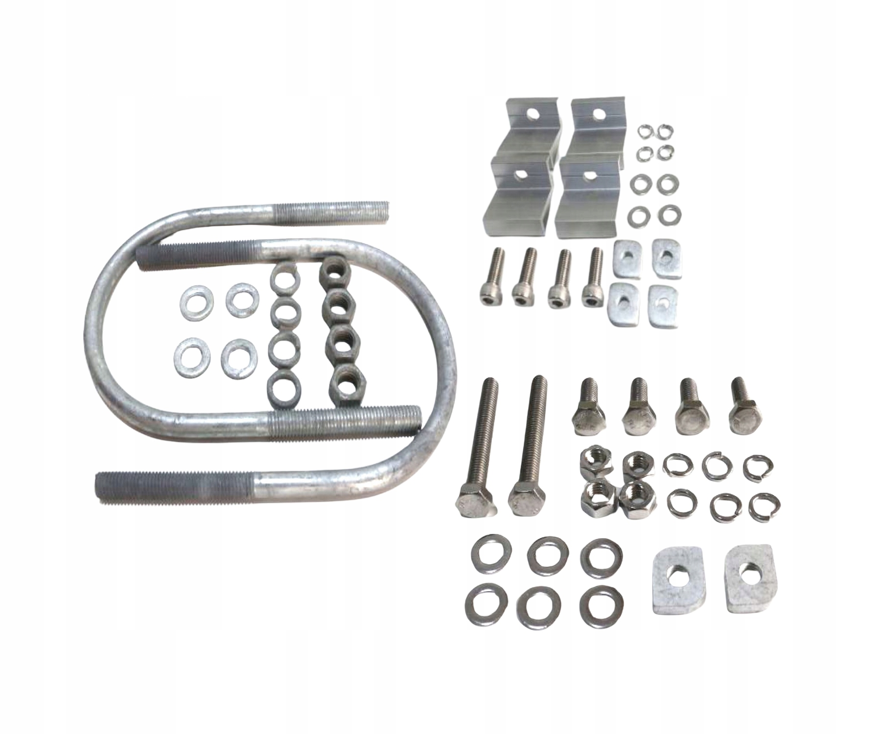 Zastosowanie klamer montażowych – 4 x klamra końcowa 30 mm