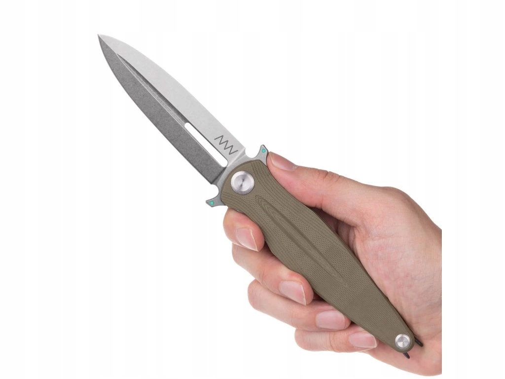 Nóż ANV Knives Z400 BB Stonewash G10 Olive – Elegancja i funkcjonalność w jednym