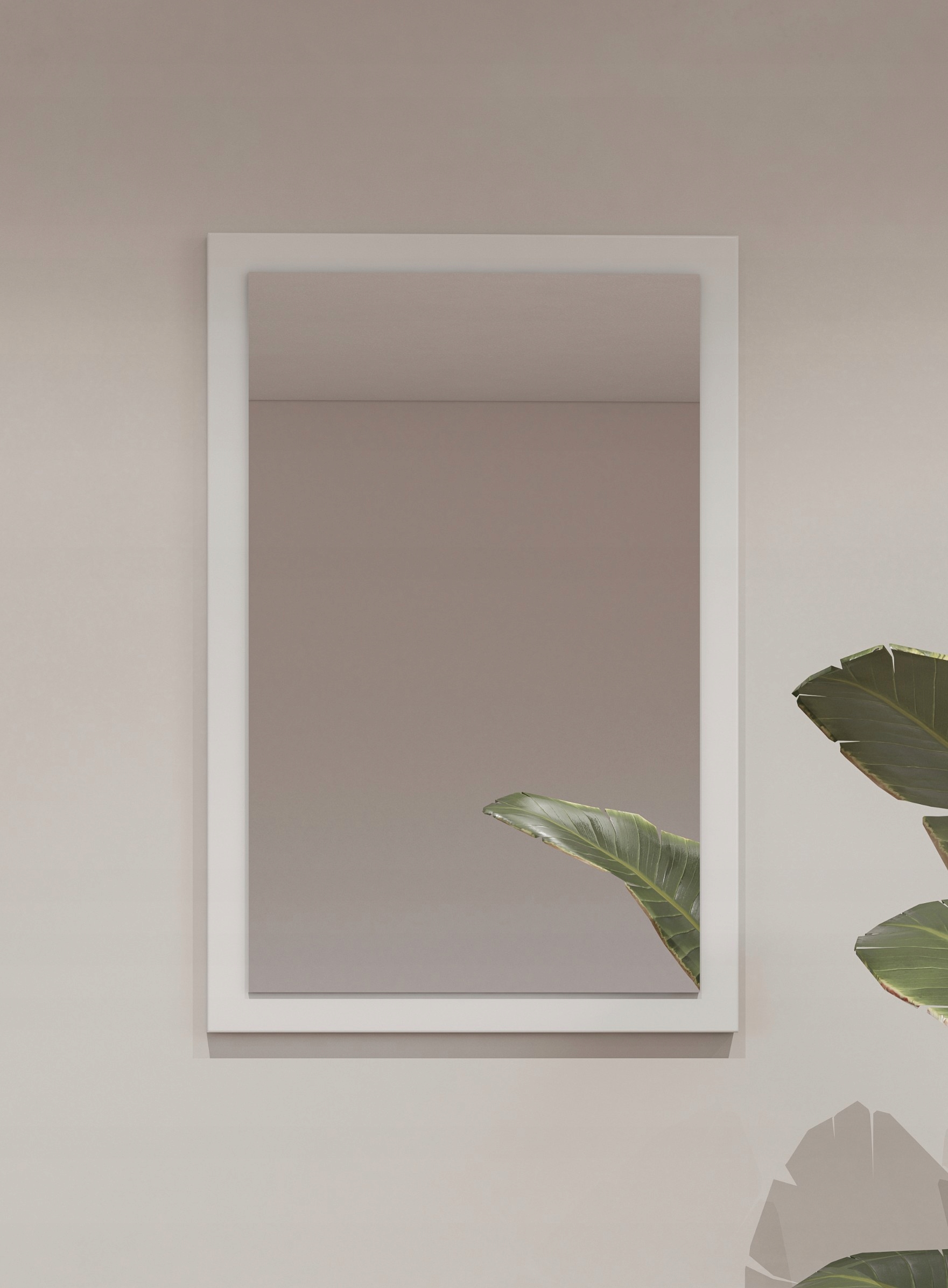 Lustro do przedpokoju CROSS 40x60cm białe HELVETIA – Elegancja i funkcjonalność w Twoim wnętrzu