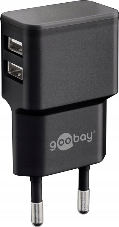 Ładowarka Goobay Zestaw do ładowania z dwoma USB-C 2,4 A – Wydajne ładowanie dla Twoich urządzeń
