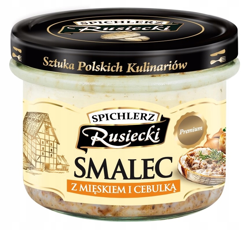 Spichlerz Rusiecki Smalec z mięskiem i cebulką 160 g – Tradycyjny smak w każdej łyżce