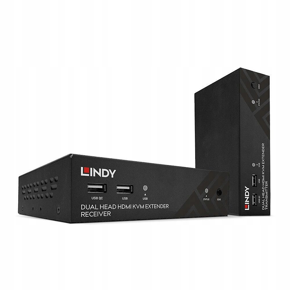 Adapter USB Lindy Extender Cat6 HDMI USB RS232 – Idealne rozwiązanie do przesyłania sygnału
